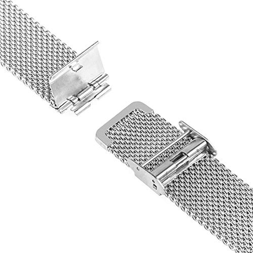 watch strap 16mm 18mm 20mm 22mm universal watchband quick release band mesh stainless steel wrist belt bracelet black3