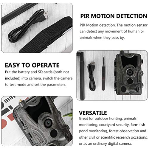 Câmera YARNOW Wild Câmeras 3G para jogos HD 1080p Wildlife Scouting Hunting Cam para monitoramento d