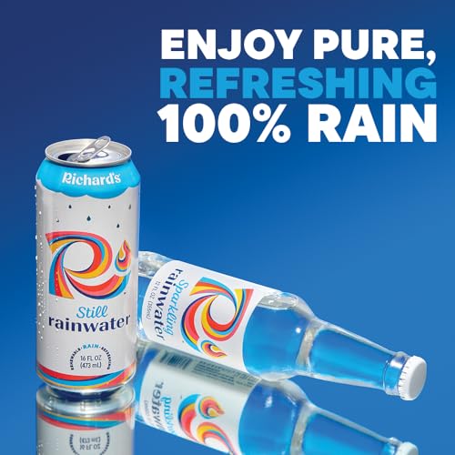 Image of Richard's Sparkling Rainwater, Unflavored Carbonated Bottled Water (12 fl oz Glass Bottle, Single)
