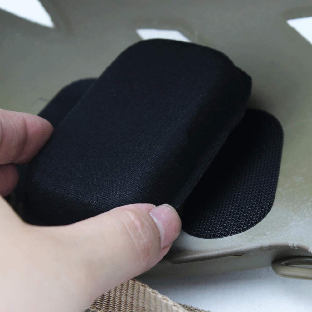 Cuscinetti per casco Airsoft universali Aoutacc, kit di imbottitura in schiuma di ricambio per 19 pezzi/set Set tappetini accessori per Fast/Mich/ACH/USMC/PASGT (EVA Foam, Black)