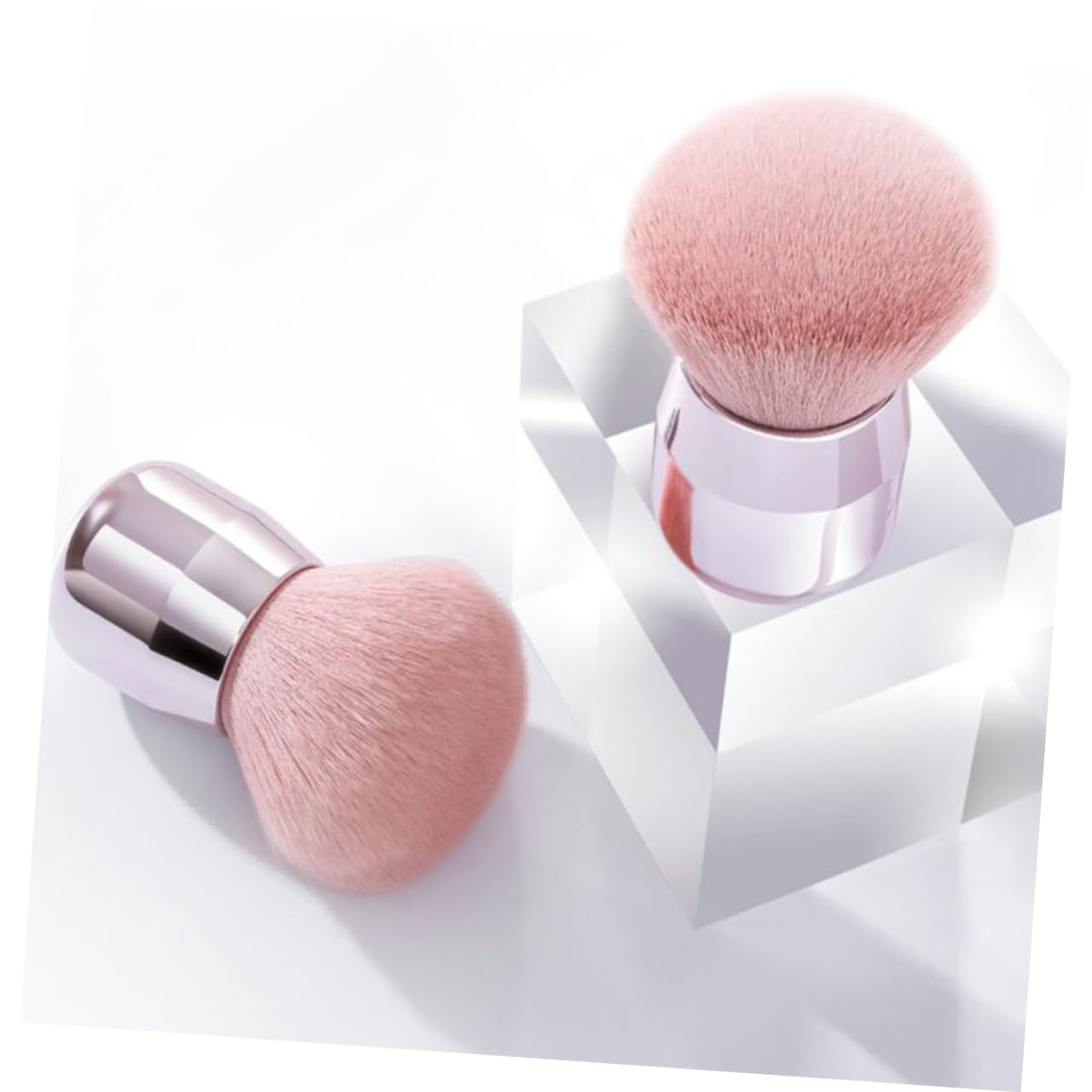 DOITOOL 6pezzi Pennello Make-up Di Pennelli Forma Di Fungo Per Blush e Polvere Completo Per Trucco Professionale e Quotidiano Fibre Artificiali Per Finish Naturale