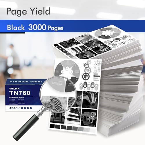 Image of TN 730 TN760 Toner TN-730 /TN-760: Compatible Replacement for TN760 Toner for Brother Printer TN730 TN-730 TN-760 TN 760 730 for MFC-L2710DW MFC-L2750DW DCP-L2550DW HL-L2350DW Printer (4-Black)