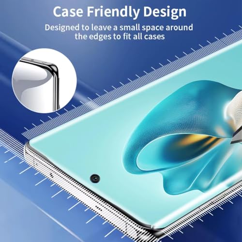 Image of 4youquality (1 Pack UV Tempered Glass for Motorola Edge 60 Fusion | 3D Curved Edge UV Glue Full Screen Protector | Full HD Clarity | 9H Hardness | Fingerprint Sensor Compatible | Easy Installation