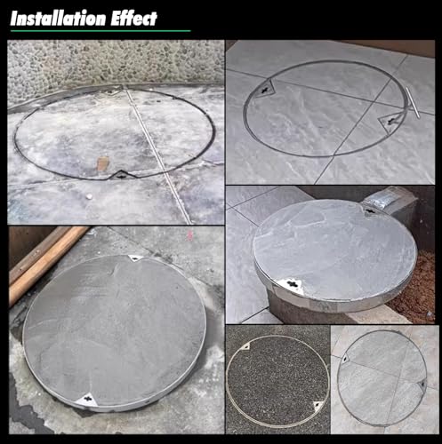 Tapa empotrable para lavabo de alcantarillado tanque séptico 32cm 7