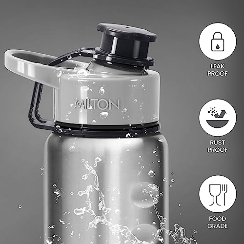 Milton-Gripper-1000-Stainless-Steel-Water-Bottle-920-ml-Silver-Leak-Proof-Easy-Grip-Light-Weight-Easy-to-Carry