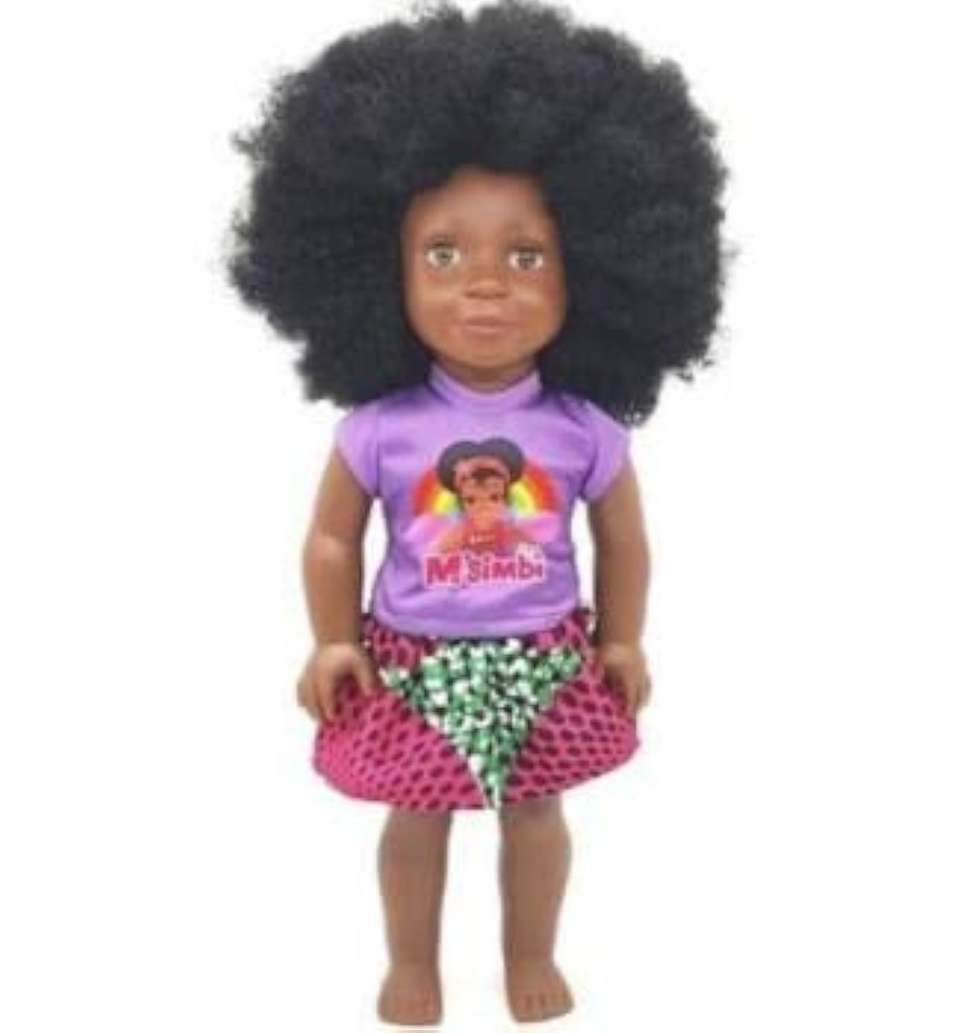 M'simbi Limpo Doll: Black African fro Hair Doll