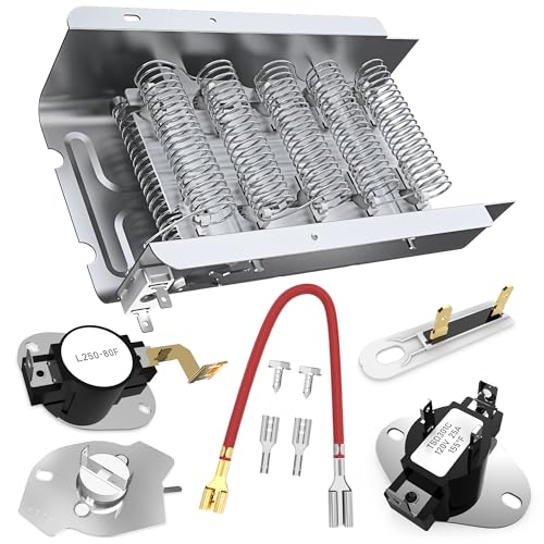 UPGRADE 279838 Dryer Heating Element for Whirlpool Wed4815ew1 Maytag Centennial Medc215ew1 Kenmore 70 80 Series Model 110 Amana Ned4655ew1 Roper Admiral Replaces W10724237 2406026 3403585 3398064