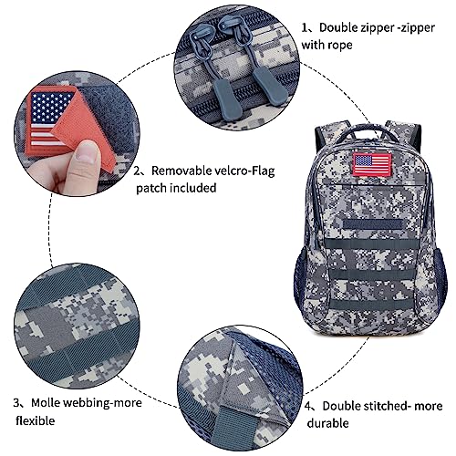 Outdoor Plus Camo Backpack,Military Teen Boys Backpacks For School, Army Bookbag With Usb Charging Port,40L #TOP4