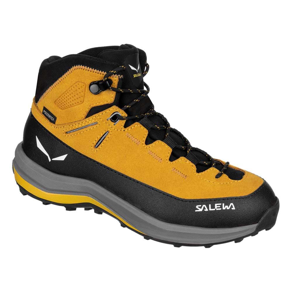 Salewa Mtn Trainer 2 Mid PTX Hiking Boot - Kid's Gold/Gold 2.5