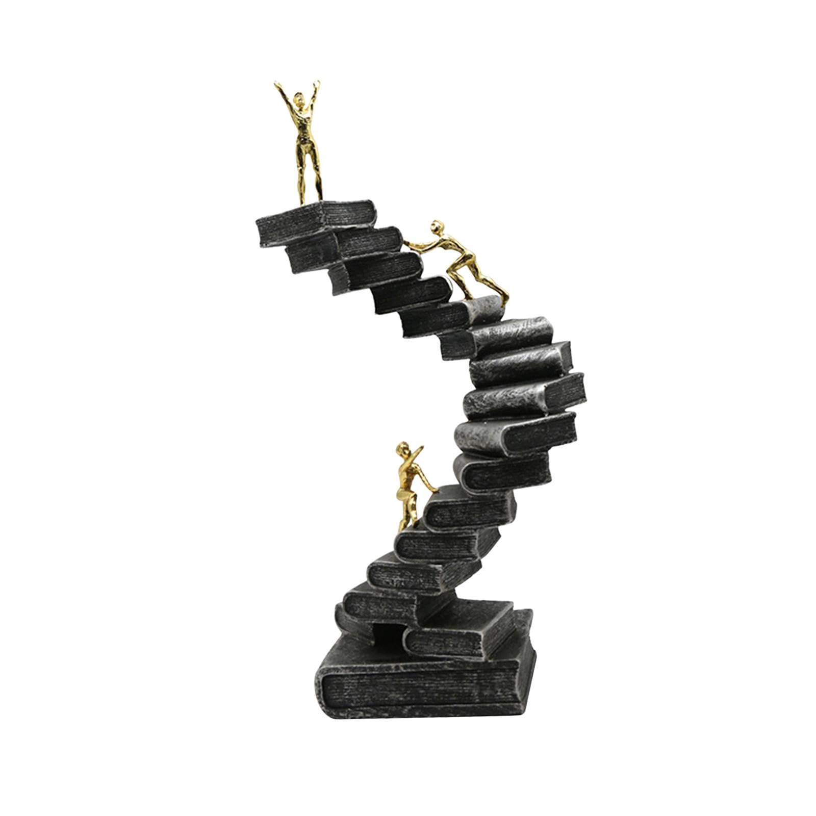 kowaku Leiter-Skulptur, Denker-Figur, Kunstwerk, abstrakte Figur, Klettertreppe, Figur für Studio, Schlafzimmer, Wohnzimmer, Herzstück