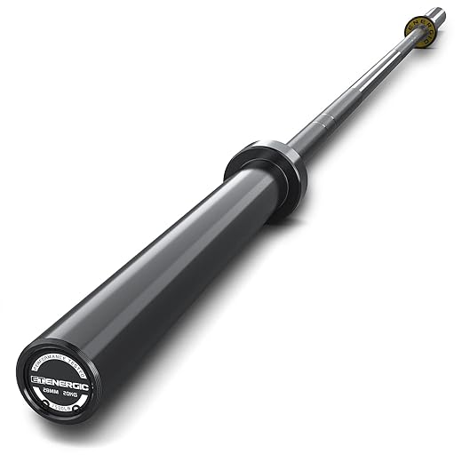 E.T.ENERGIC 7ft Olympic Barbell Bar 45lb Men's 1500-lbs Capacity Available with Hard Chrome Sleeves for Gym Home Exercises, Weightlifting and Powerlifting