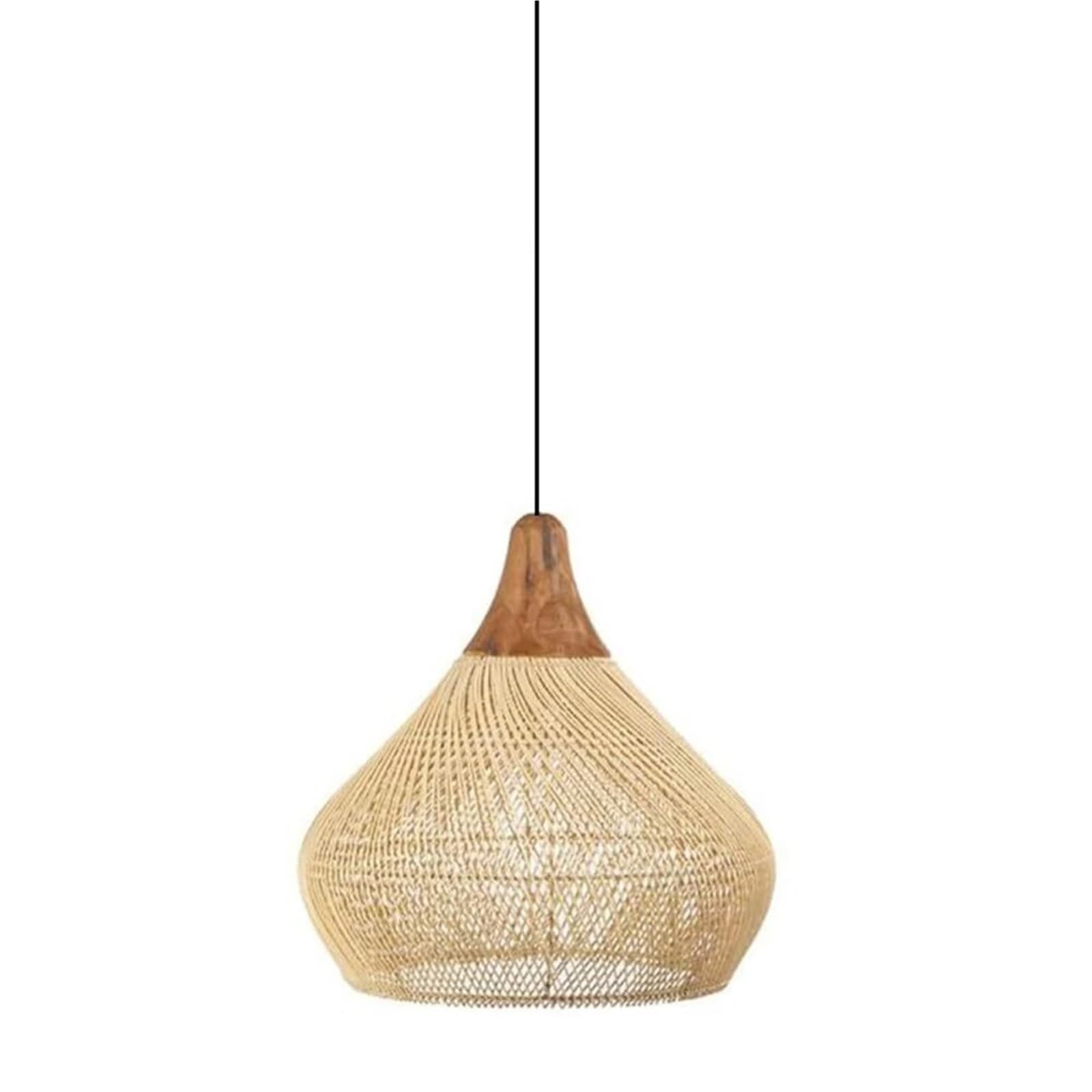 KHUKHU Rattan Farmhouse Chandelier Light Fixtures, Boho Large Pendant Light,Hand Woven Chandeliers,Rustic Chandeliers Hanging Light Fixtures