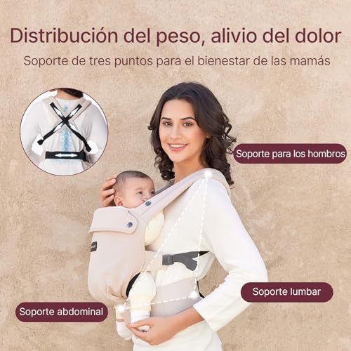 Marsúpio Momcozy ergonómico, confortável e leve, 3 – 24 meses