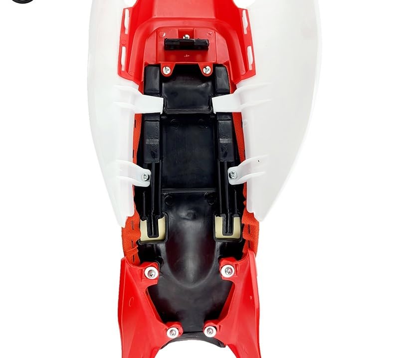 Selle givrée et carénage CRF rouge pour vos sorties tout-terrain en 90cc - 2