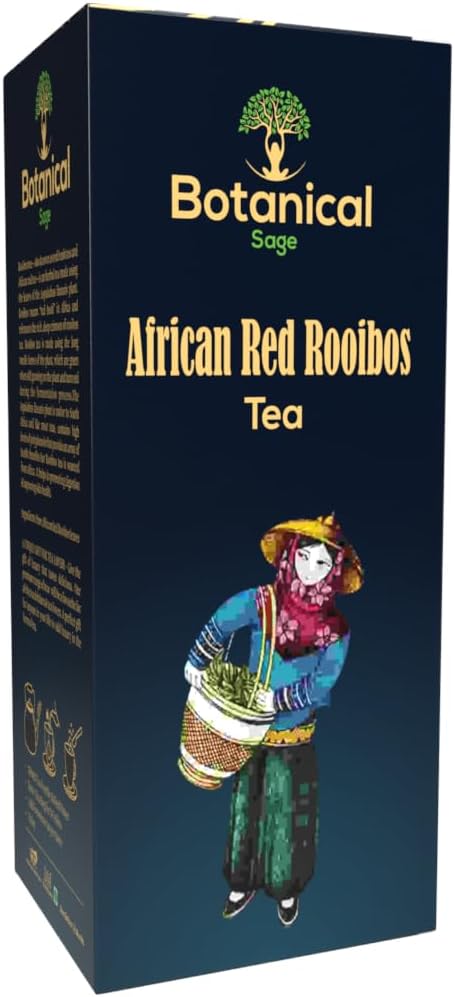 Botanical Sage- Rooibos Tea 30 Pyramid Tea Bags | South African Red Rooibos | Selected | Luxury Tea
