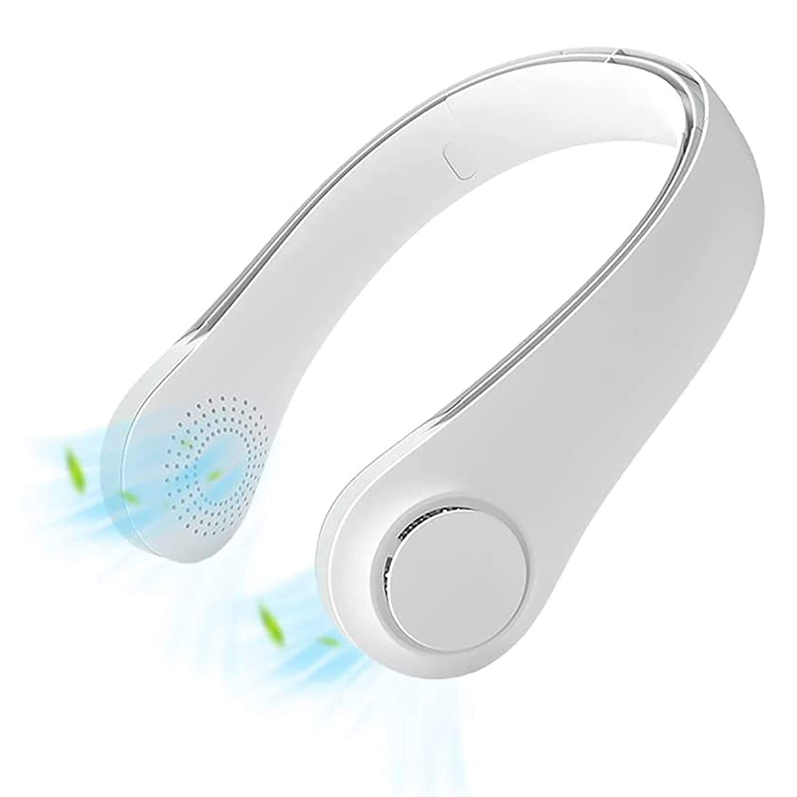 Wentylator na szyję Wentylatory bezłopatkowe, akumulator wiszący wentylator na szyję bez użycia rąk, nadający się do noszenia wentylator USB, 3 prędkości, do podróży w biurze domowym na zewnątrz