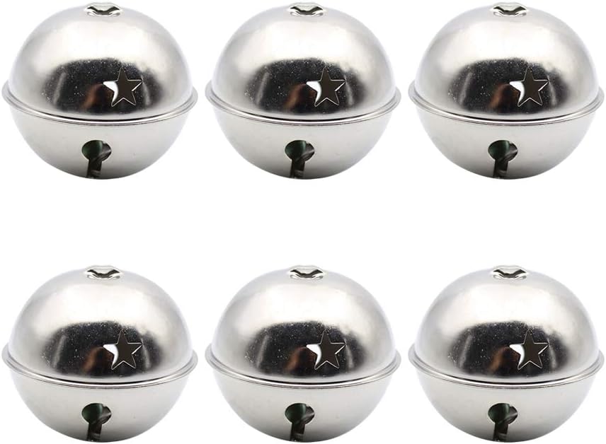 Supvox Jingle Bells,Craft Bells Bulk Christmas Silver