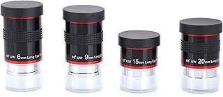 Pilipane 4PC Telescope Ultra Wide Angle Eyepiece Kit,1.25