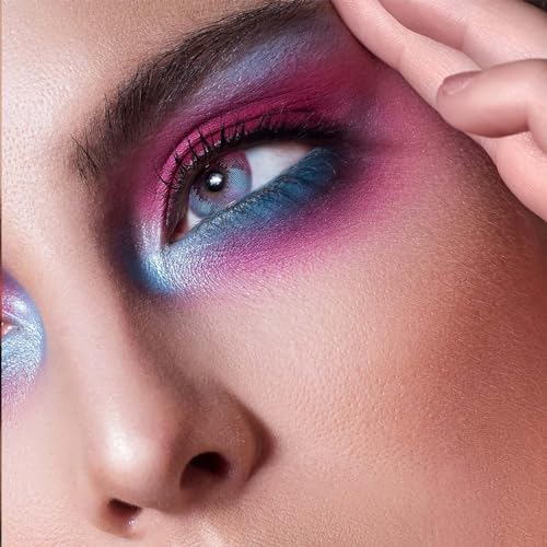 Christmas Purple Blue Eyeshadow Palette Cosmetics Eye Shadow - 16 Colors Shimmer Everyday Eye Shadow Pallet, Blendable Eyeshadow Primer Long Lasting Waterproof Eyeshadow Make up Pallet for Women - Image 8