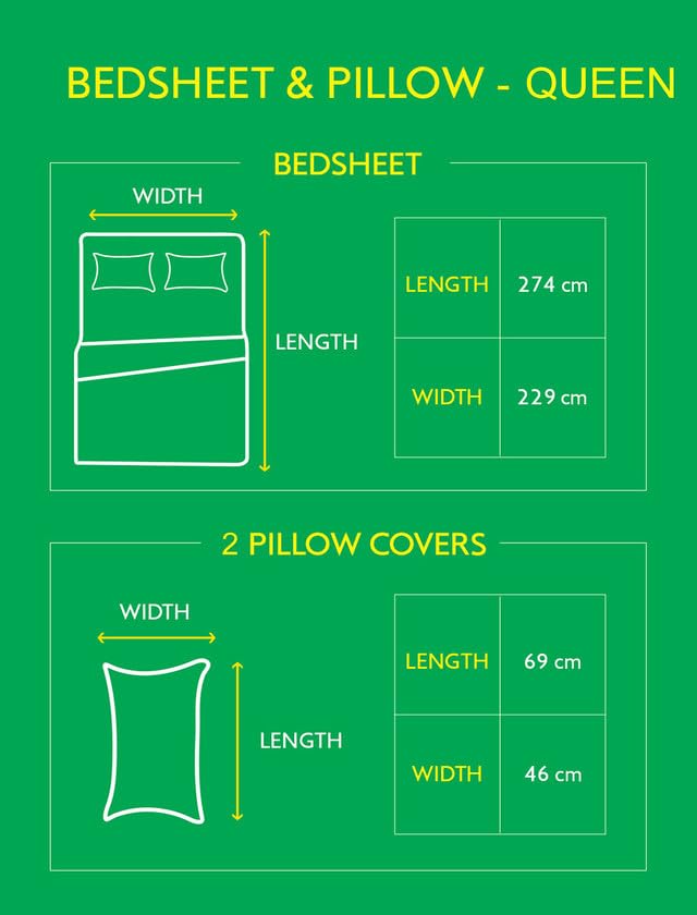 Image of United Colors of Benetton Rainbow Red Geometric Pure Cotton Queen Bedsheet with 2 Pillow Covers | Skin-Friendly 144 TC Bedding Set | Soft & Breathable Bed Linen | 108 x 90 Inches