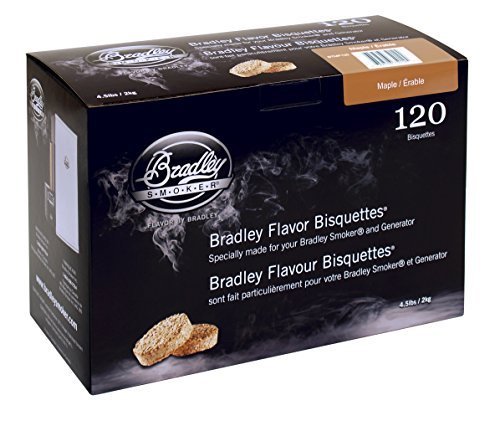 Bradley Maple Bisquettes 120 pack by Bradley Smoker