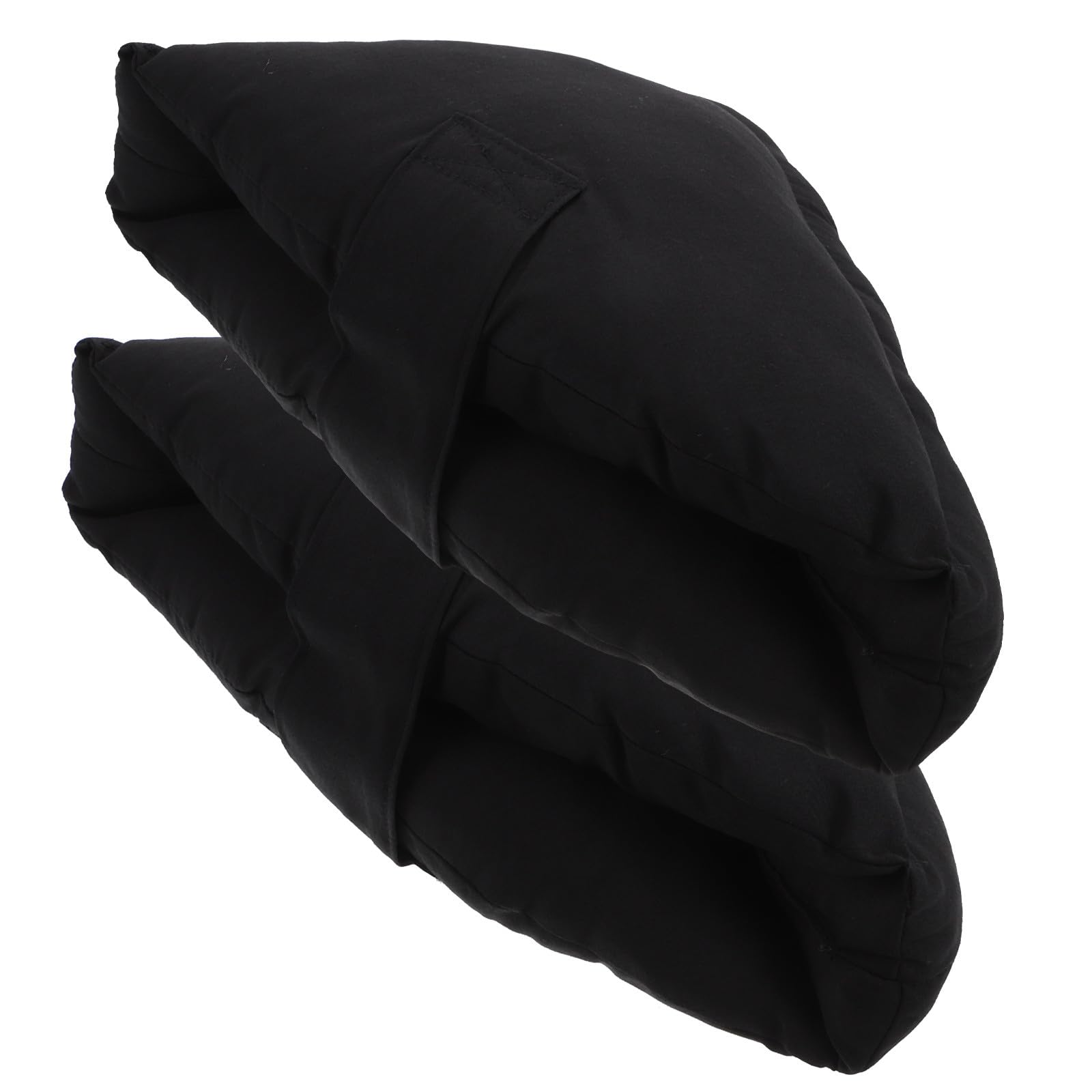 Protector de Talones Negro Almohadilla Ajustable, Cojín de Talón de Tela Transpirable y Cellucotton para Protección y Comodidad Hogar o Hospital
