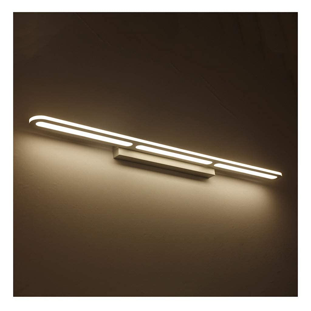 TYUHDUYUR LED Bathroom Dressing Room Mirror Headlights Bathroom Acrylic Mirror Light Waterproof and Anti-Fog (Color : Warm light-60CM) (Color : Warm Light 120cm)