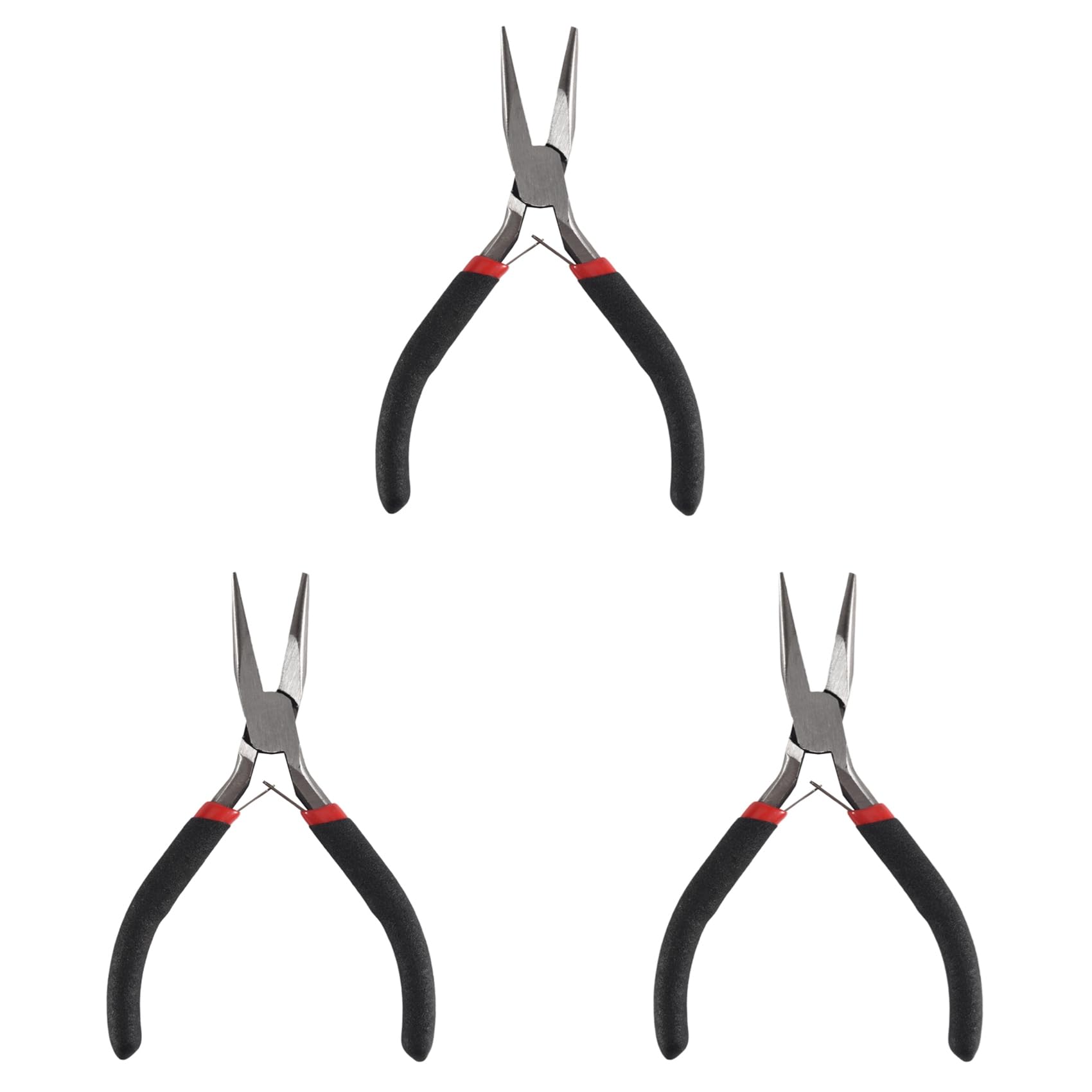 3X Handy Pliers DIY Tool Needle Nose No Tooth