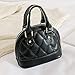 U Scinan Patent Leather Top Handle Tote Bag Mini Zip Around Dome Shoulder Bag Shell Shape Cross Body Handbag Purse Satchel