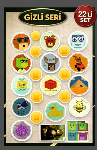 22 Adet Suya Dayanıklı Super Bear Adventure Gizli Seri Sticker Seti Etiket