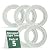 Recessed Spot Light Trim White Urethane Recessed Decorative Ceiling Medallion 6" ID X 10" OD Light Rosette Water Resistant Ceiling Moulding Renovators Supply Manufacturing Pack Of 5