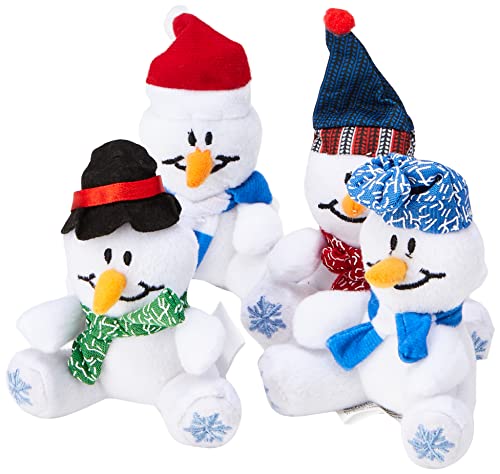 Baker Ross EF890 Mini-Schneemann mit Bohnen (4 Stück), Sortiert
