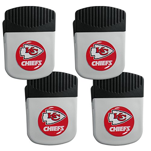 NFL Siskiyou Sports Fan Shop Kansas City Chiefs Chip Clip Magnet 4 pack Team Color