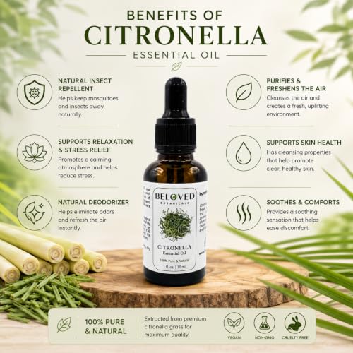Aceite esencial de citronela 30ml 100% puro y natural miniatura 7