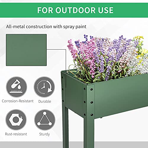 Raised Garden Bed For Vegetables Elevated Planter Box With Legs Outdoor Patio Flower Herb Container Gardening #TOP3
