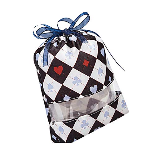 Preisvergleich Produktbild PinkLu bedruckter Kordelzug Kosmetiktasche Multifunktionsgroßer Waschbeutel wasserdichte Toilettenartikel Tasche Reisetasche