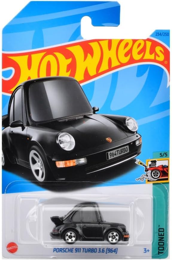 Hot Wheels HNK57 Basic Car, Porsche 911 Turbo 3.6 (964) [3 Years