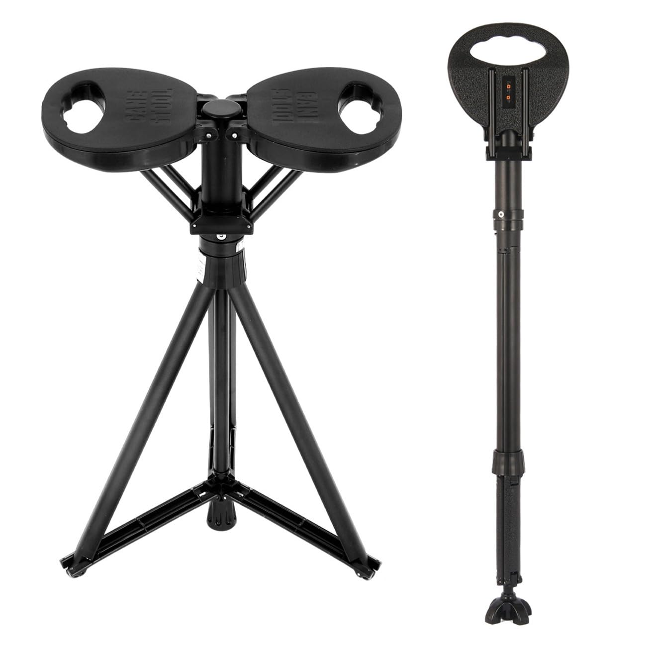 Asiento For Bastón, Taburete Plegable For Bastones De Senderismo Y Acampada, Muletas De Aleación De Aluminio For Esperar Al Aire Libre, Viajar Y Descansar