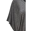 Free to Live 3 Pack Dolman Short Sleeve Business Casual Tops for Women Shirts Fall Dressy Tunic (Large, Black, Charcoal, Navy)