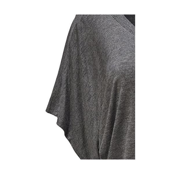 Free to Live 3 Pack Dolman Short Sleeve Business Casual Tops for Women Shirts Fall Dressy Tunic (Large, Black, Charcoal, Navy)