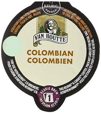 Keurig 2.0 Van Houtte Colombian Coffee , K-Carafe Packs (8)