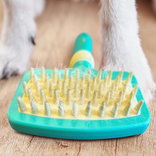 Jelly Pet Hunde-Badebürste, nass oder trocken zum Enthaaren