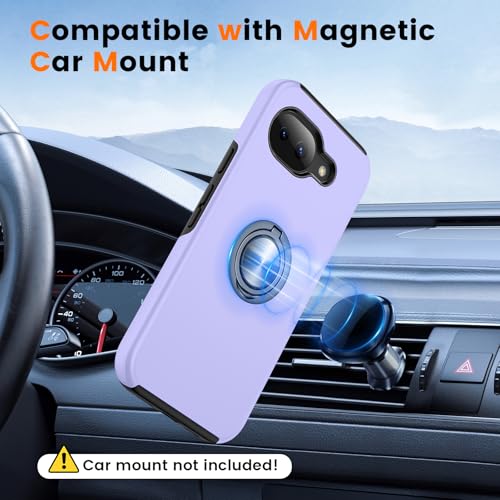 Coque Google Pixel 10A antichoc béquille violette et verre de protection