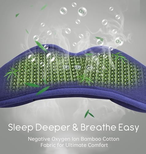 (Campaign lD:36GUC2AWAMX5S,Commission rate:10%, Budget:5000)Sleep Mask with Headphones Bluetooth 5.4, TOPOINT 3D Eye Mask Blackout with Soft Bamboo Cotton for Side Sleepers Women Men, Sleep Headphones Earphones HD Speaker Microphone for Travel Meditation - image 6