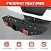 DICMIC Hitch Step Anti Slip and Rust Towing Bumper Guard for Most Car SUV Truck Pickup with Pin Fit 2 Inch Receiver, 20 Inch Length, Weight Capacity 500 LBS with Safety Reflectors