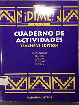 Paperback Dime Uno Cuaderno De Actividad (Teacher's Edition) Book