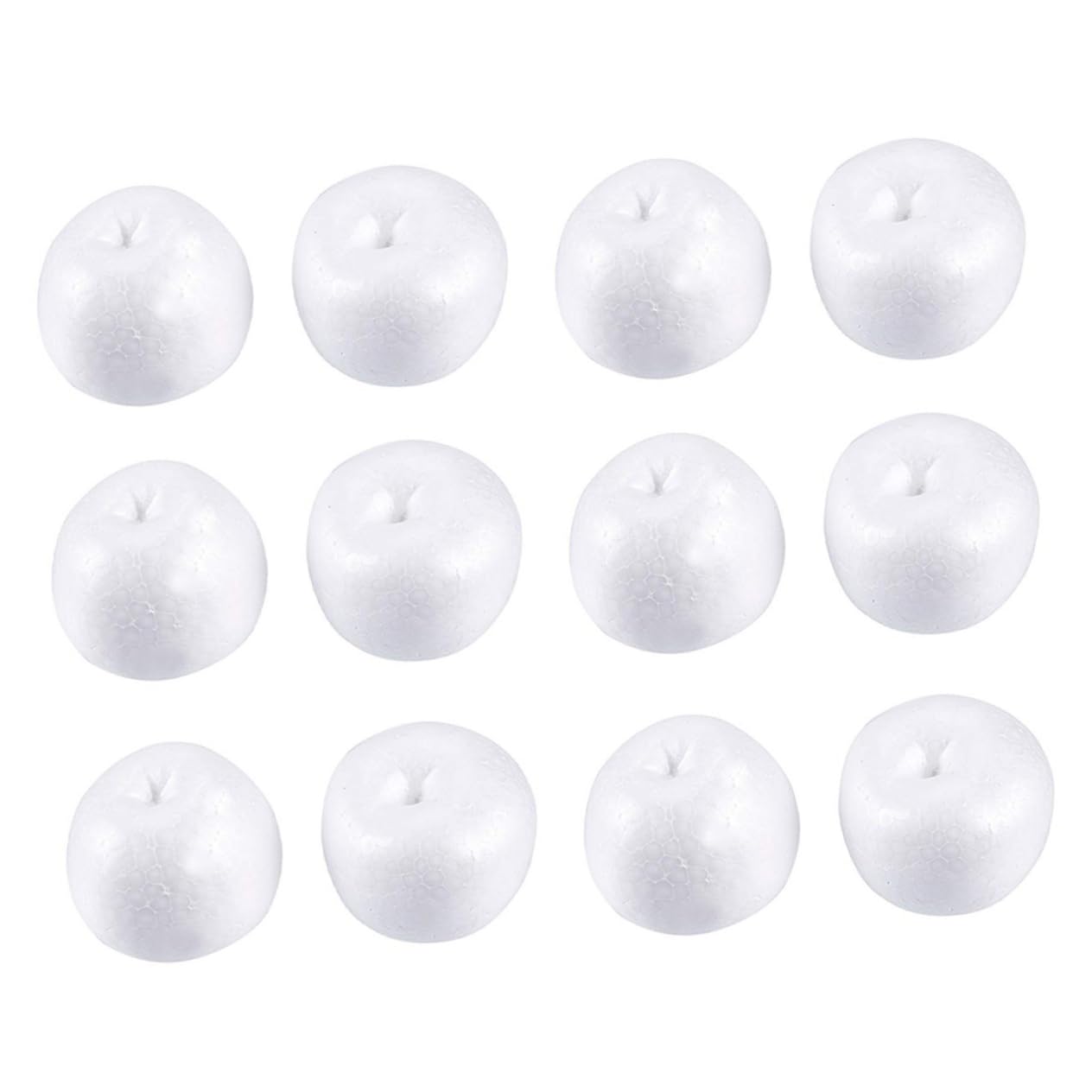 SHINEOFI 1set Poly Dragon Model Apple Xmas Tree Baubles Toys for Childrens Toys Emulation Toy Hands-on Ability Toy Craft Balls Art Decoration Toy for Miniature White 12pcs