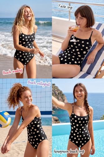 Image of Beautikini Period Swimwear One Piece Leakproof Swimsuit Menstrual Tummy Control Bathing Suit for Teens Girls and Women