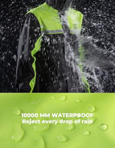image for KEMIMOTO Rain Suit for Men, Motorcycle Rain Gear Waterproof Protective