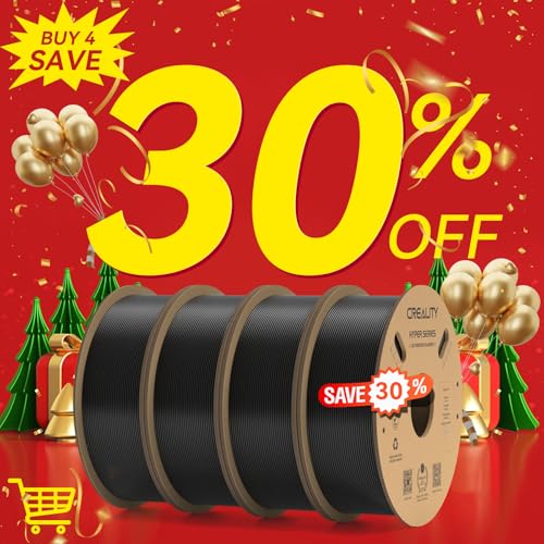 Image of Creality Hyper PETG Filament for K1 /K1 Max /K1C, High Speed 30-600mm /s 3D Printer Filament PETG, No Stringing Good Layer Adhesion Fit Various 3D Printers 4KG